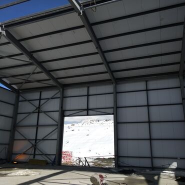 Кровля крыши: Изготовление и монтаж металлоконструкций навесов магазинов и ангаров — 13