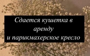 оборудование салон красоты: Салон красоты! Сдается кушетка и парекмахерское кресло в аренду