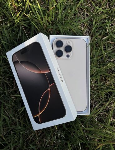 mac studio: IPhone 16 Pro, Б/у, 256 ГБ, Desert Titanium, Кабель, Коробка, 95 %
