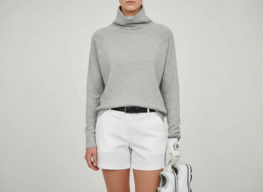 sweter z odkrytymi ramionami reserved: Golf damski, rozmiar M