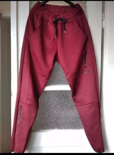 arsenal trenerka: Sweatpants, L (EU 52), Nike, color - Burgundy