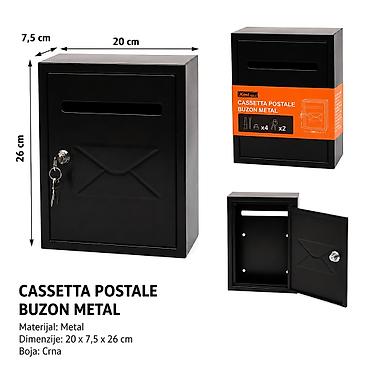 KMT Poštansko sanduče, crno 2001724-A Kompaktno metalno poštansko na lalafo.rs KMT Poštansko sanduče, crno 2001724-A Kompaktno metalno poštansko