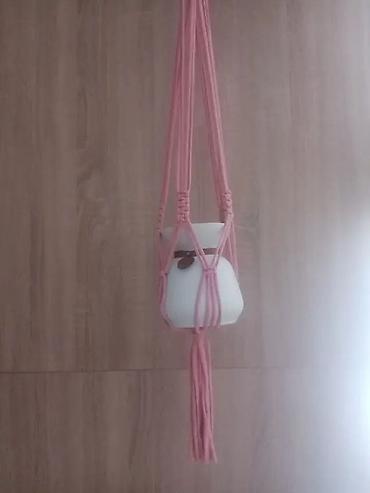 Вешалки: Makrame asma güldan tutacağı – əl işi bitki asqısı - Material: qalın — 10