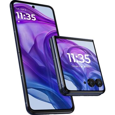 mersedes telefonu: Motorola Razr 50 Ultra, 512 GB, rəng - Göy, Barmaq izi, Simsiz şarj, Face ID