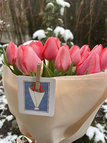 Другие услуги в сфере красоты и здоровья: Тюльпаны по 100 сом 
Оформим, доставим во время ☺️ 
От 200 шт 90 сом — 27