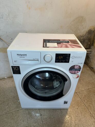 Paltaryuyan maşınlar: Paltaryuyan maşın Hotpoint Ariston, 7 kq, İşlənmiş, Avtomat, Qurutma var, Kredit yoxdur, Ünvandan götürmə, Pulsuz çatdırılma