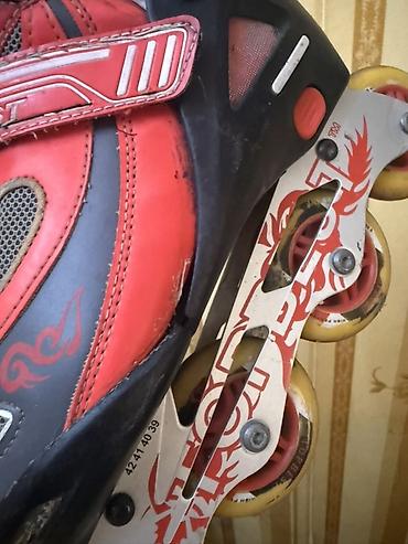 ролики в баку: Təkərli konki (inline skate) 38 razmer - Rəng: qırmızı/qara, ağ — 6