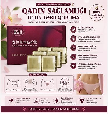 Qadınlar üçün Bitkisel İntim Qoruyucu Patch Məhsul: Female Herbal
