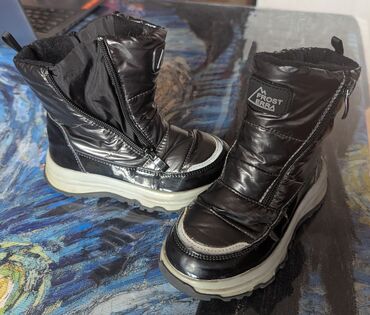 сапоги зимние женские натуральная кожа натуральный мех распродажа: Детские зимние сапоги Frost Era, размер 27. 500 сом, Ибраимова, дом