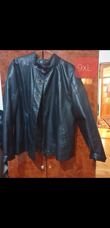 moto gödəkçə: Gödəkçə 5XL (EU 50), rəng - Qara