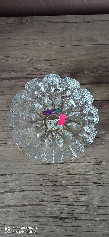 ome siqaret: Şüşə kül qabı – Green Apple - Material: qalın, şəffaf şüşə - — 2