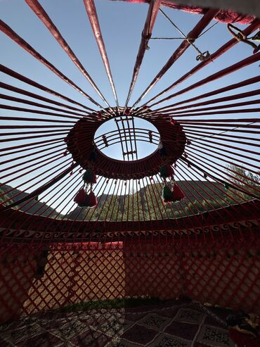 Аренда юрт: Аренда юрты, Каркас Деревянный, 75 баш, С полом, Самовар, Посуда — 24