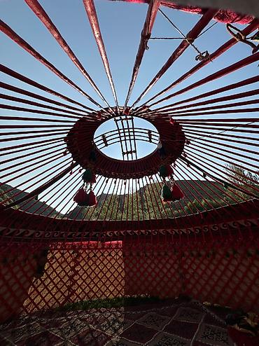 Аренда юрт: Аренда юрты, Каркас Деревянный, 75 баш, Стулья, Стол, С полом — 3