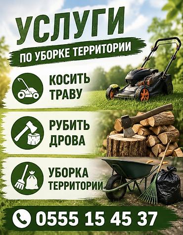 вырубка дерево: Услуги по уходу за участком: - Покос травы триммером и бензокосой — 1