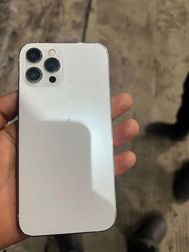 продать айфон 12: IPhone 12 Pro Max, Б/у, 512 ГБ, Белый, Чехол, Коробка