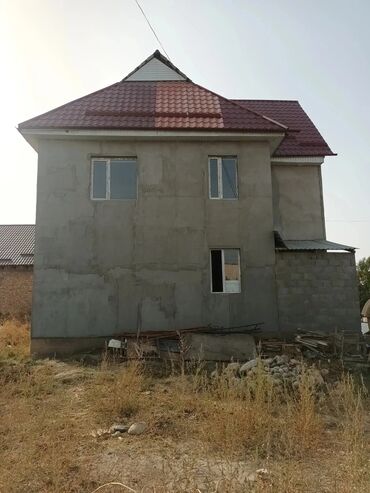 проекты двухэтажных домов в кыргызстане: 107 м², 4 комнаты, Без мебели