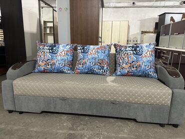 мебел диваны: Диван-кровать, цвет - Бежевый, В рассрочку, Новый