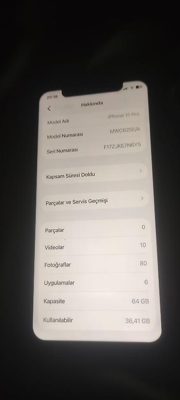 8550 nomre: IPhone 11 Pro, 64 GB, Space Gray, Face ID — 2