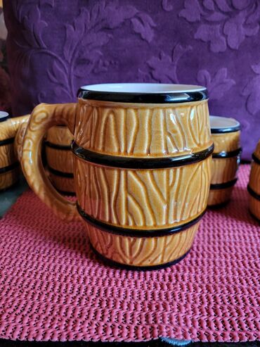 Čaše: Servis krigli za pivo iz 60,70ih. Kravsko Cehoslovacka. Servis — 8