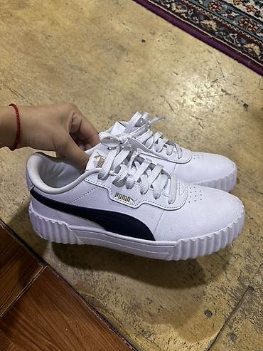 Krasofkalar və idman ayaqqabıları: Original Puma kişi/kadın idman ayaqqabısı - Rəng: ağ üst hissə — 1