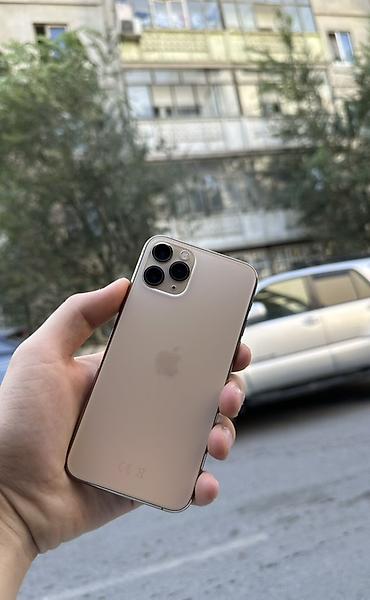 iphone 11 pro бу купить: IPhone 11 Pro, Б/у, 64 ГБ, Золотой, Зарядное устройство, Защитное стекло, Чехол, 71 % — 1