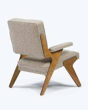кресла серые: Кресло в стиле mid-century modern - Каркас из массива дерева с — 1