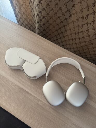 оригинальные наушники айфон 7: AirPods Max 2024 (starlight) 1 мес пользования