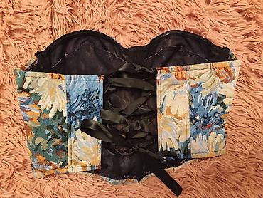 Korseti: Korset top sa cvetnim goblen printom NOVO - Model: bustier/korset top — 5