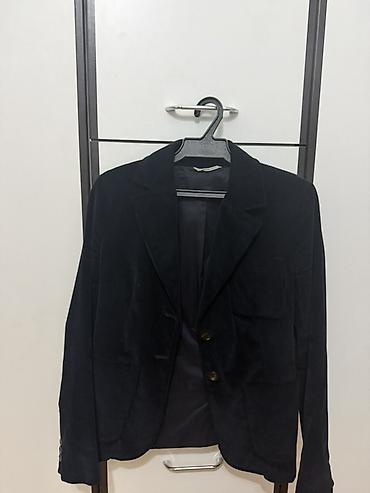 блейзеры: Вельветовый пиджак темно‑синего цвета от MaxMara Weekend — 1