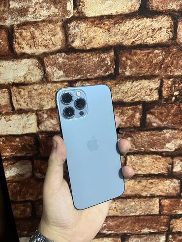 iphone 13 pro max qiymeti 2 ci el: IPhone 13 Pro Max, 256 GB, Sierra Blue, Simsiz şarj, Face ID