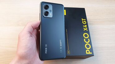 Poco: Poco X4 GT, 256 GB, rəng - Boz, Zəmanət, Sensor, Face ID