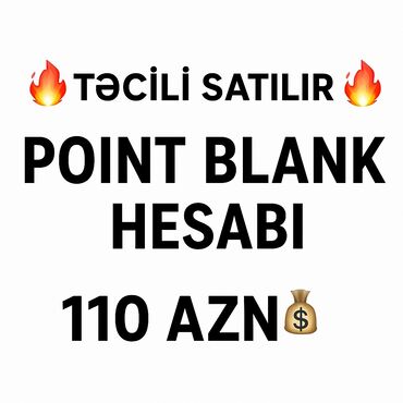 ремонт газовых плит: Point Blank oyunu üçün hesab satılır. 🔴- Oyun: Point Blank⚔️ 🔴- Hesab