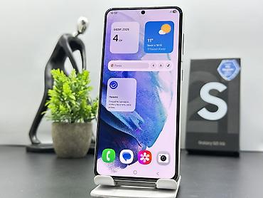 Samsung: Samsung Galaxy S21 5G, Б/у, 128 ГБ, цвет - Белый, 2 SIM — 3