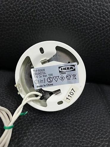ikea lusteri i plafonjere: IKEA GRUNDTAL 17999 – set od 3 podkabinetske “puck” svetiljke - Tip — 2