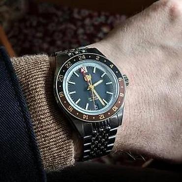 Ručni satovi: San Martin SN0116-G V4 GMT - 39.5mm - Crna/Braon — 13