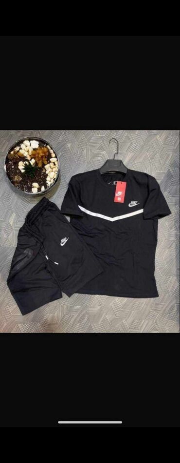 nike pamucne trenerke: 05. B. Muški letnji komplett pamučne šorc + majice 4100 din