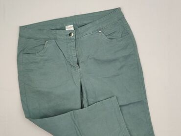 legginsy woskowane wysoki stan: Spodnie materiałowe damskie, rozmiar L