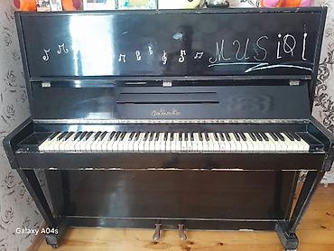 Musiqi alətləri: Upright pianino – “Odeon” markası - Korpus: qara rəngli, parlaq lak — 1