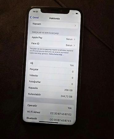 iphone x 50 euro: IPhone X, 256 GB, White Titanium, Face ID — 2