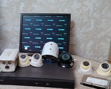 Digər məişət texnikası: Monitor DVR 16 cixislidir Hikvisıon Telefondan izleme 7 ədəd kamera