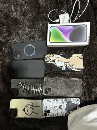 айфон 12 бишкек цена: IPhone 14, Колдонулган, 256 ГБ, Көк, Заряддоочу түзүлүш, Коргоочу айнек, Каптама, 85 %