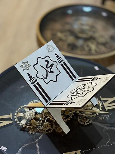 Религиозные книги: Məhsul: Quran-ı Kərim və dekorativ taxta rihle (kitabaltı) - Quran-ı — 4