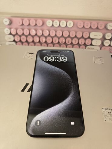 Apple iPhone: IPhone 15 Pro Max, Б/у, 512 ГБ, Blue Titanium, Защитное стекло, 86 %