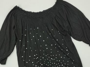 czarny gorset bluzki: Блуза жіноча, XL, стан - Дуже гарний