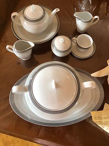 tibet cay: Çay dəsti, rəng - Ağ, Farfor, 12 nəfərlik — 3