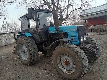 boyuk masinlar: Belarus MTZ 1221 təkərli traktor + asqıda torpaq frezesi/torpaq — 5