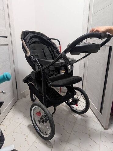 Коляски: Коляска, цвет - Черный, Б/у — 4