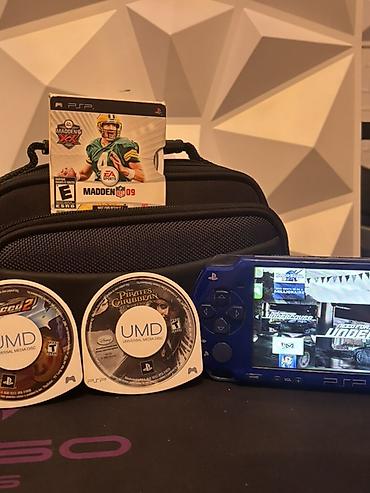 купить psp go: Sony PSP 2000 ideal (PlayStation Portable) – mavi rəng - Rəng: Parlaq — 6