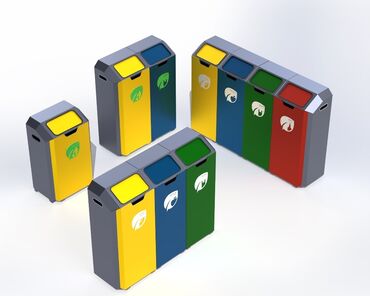 мусорные урны для дома: Модульные контейнеры для раздельного сбора отходов - Комплектные