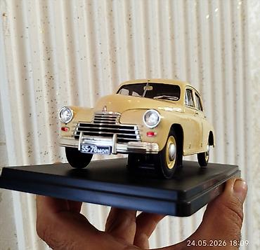 газ 24: Model avtomobil – GAZ-M20 “Pobeda HACHETTE 1:24 - Krem rəngli klassik — 5